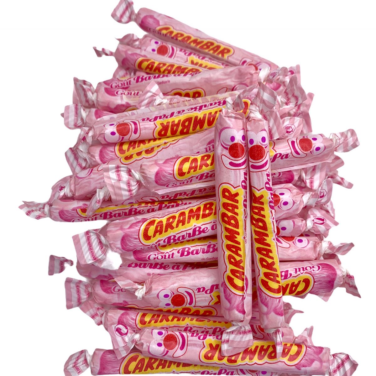 CARAMBAR Bonbons Carambar Barbe à Papa Boite 180 pièces, Rose (Lot