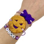 Prune Bracelet Nounours Violet Cordon Violet