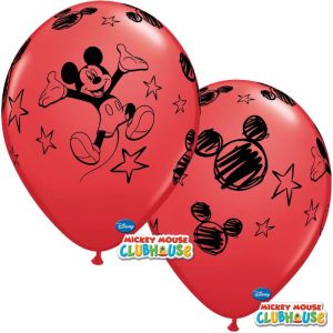 Mickey Mouse Disney 6 Ballons 11″ Qualatex 