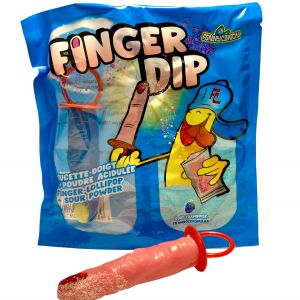 Finger Dip Sucette Doigt Poudre Acidulée Framboise 